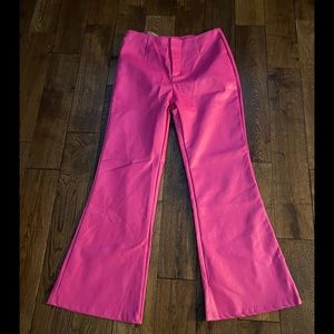 Shein Size L pink leather pants new without tags